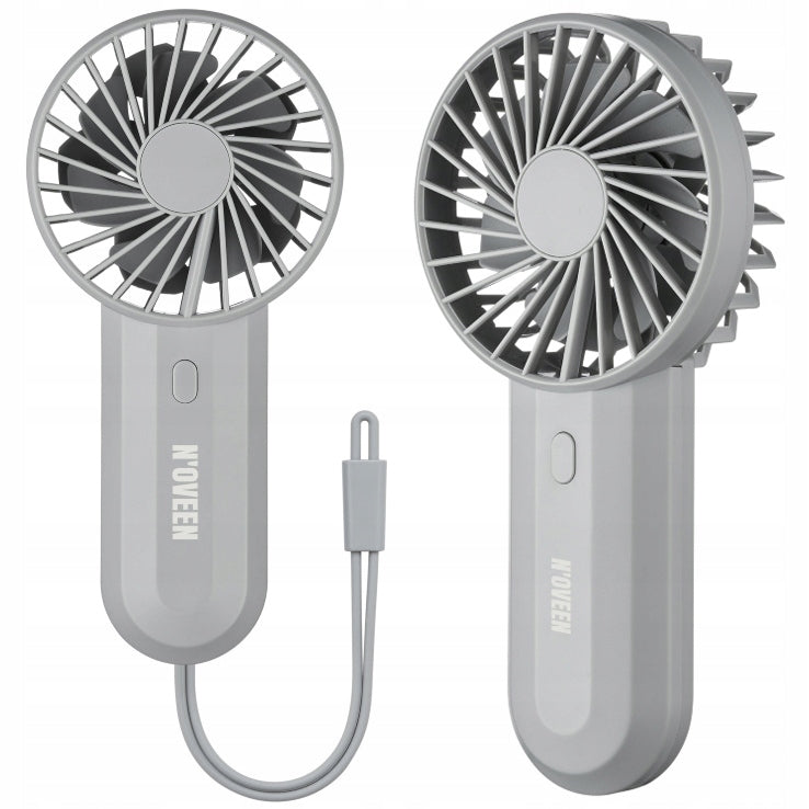 Mini fan Noveen F220 3 speed 4000 mAh Grey HAND SMALL