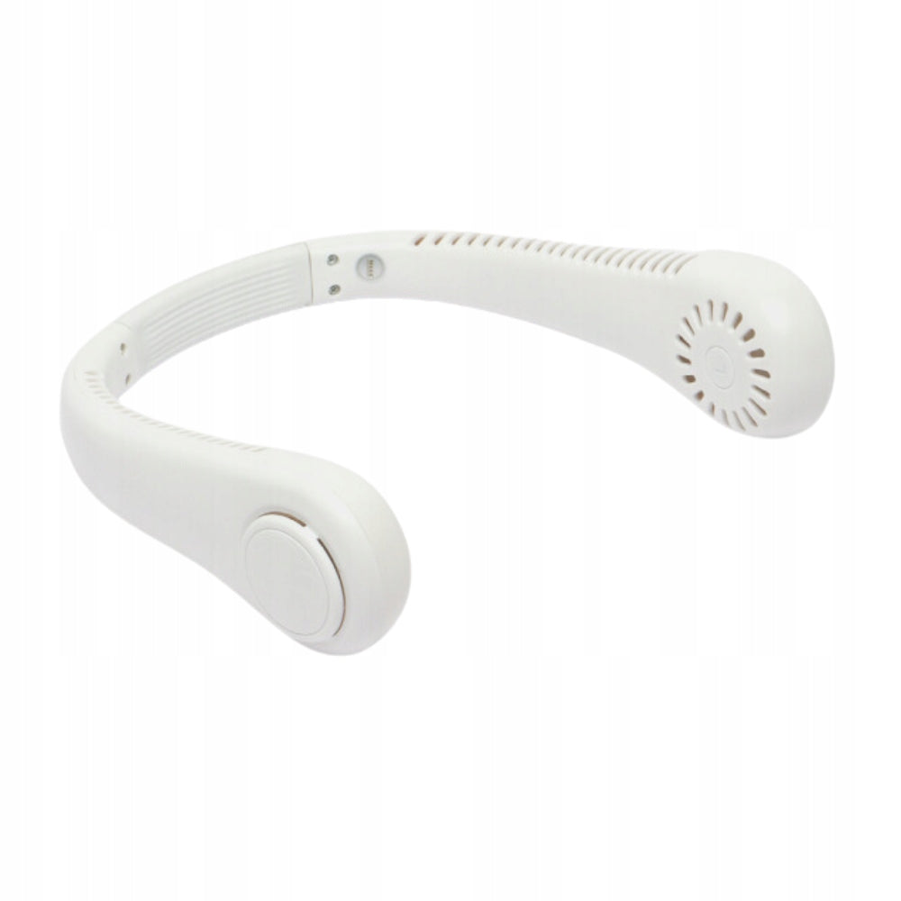 Mini fan SANDOS COOLNECK BREEZE 400 white battery 3 modes Dominant color white