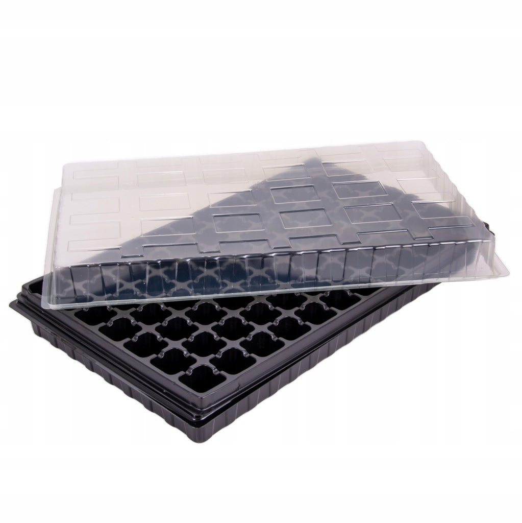 Mini greenhouse for germination sowing and seedling kit 84 cells inspection Length 51.5 cm
