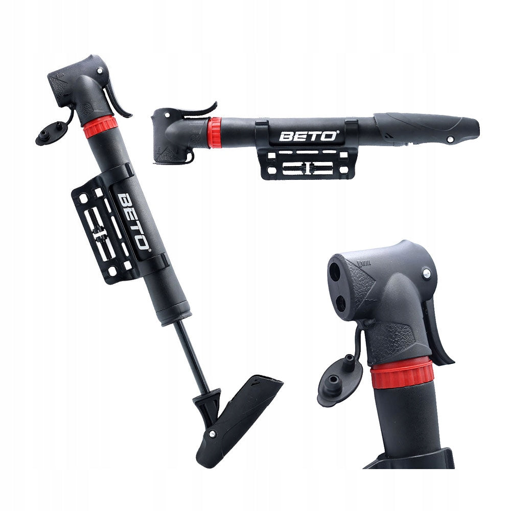 Mini hand bicycle pump for bicycle with valve clamp AV/DV/FV hose