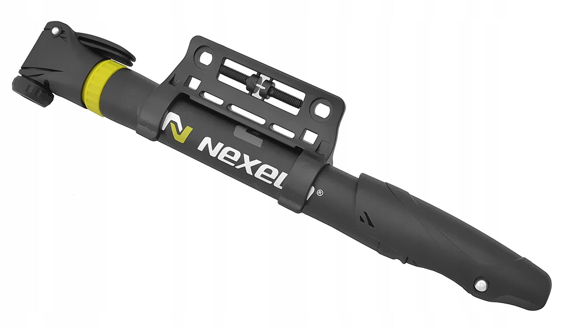 Mini hand bicycle pump with valve clamp AV/DV/FV movable head Brand Nexelo