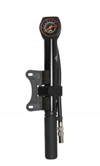 Mini hand pump with pressure gauge for bicycles Crivit black Manufacturer code 4052916253038