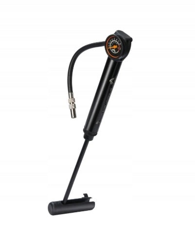Mini hand pump with pressure gauge for bicycles Crivit black