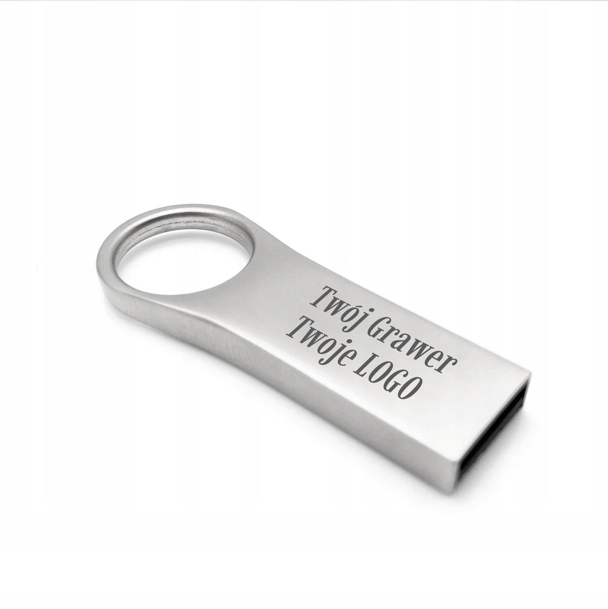 Mini metal flash drive with 8 GB USB 2.0 hole + ENGRAVING LOGO COMPANY GADGET