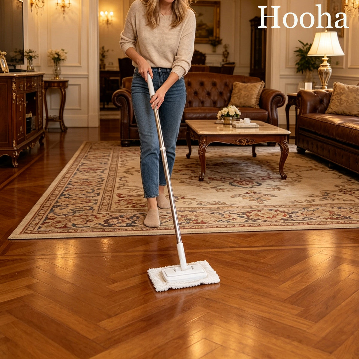Mini mop płaski do czyszczenia okien ścian szczelin z wymianą ściereczki Packaging status original