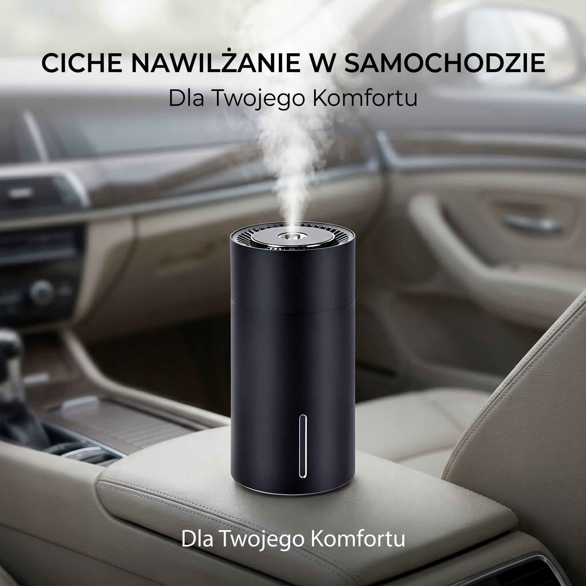 Mini nawilżacz powietrza do samochodu i biura, USB, automatyczne wyłączenie Brand no brand
