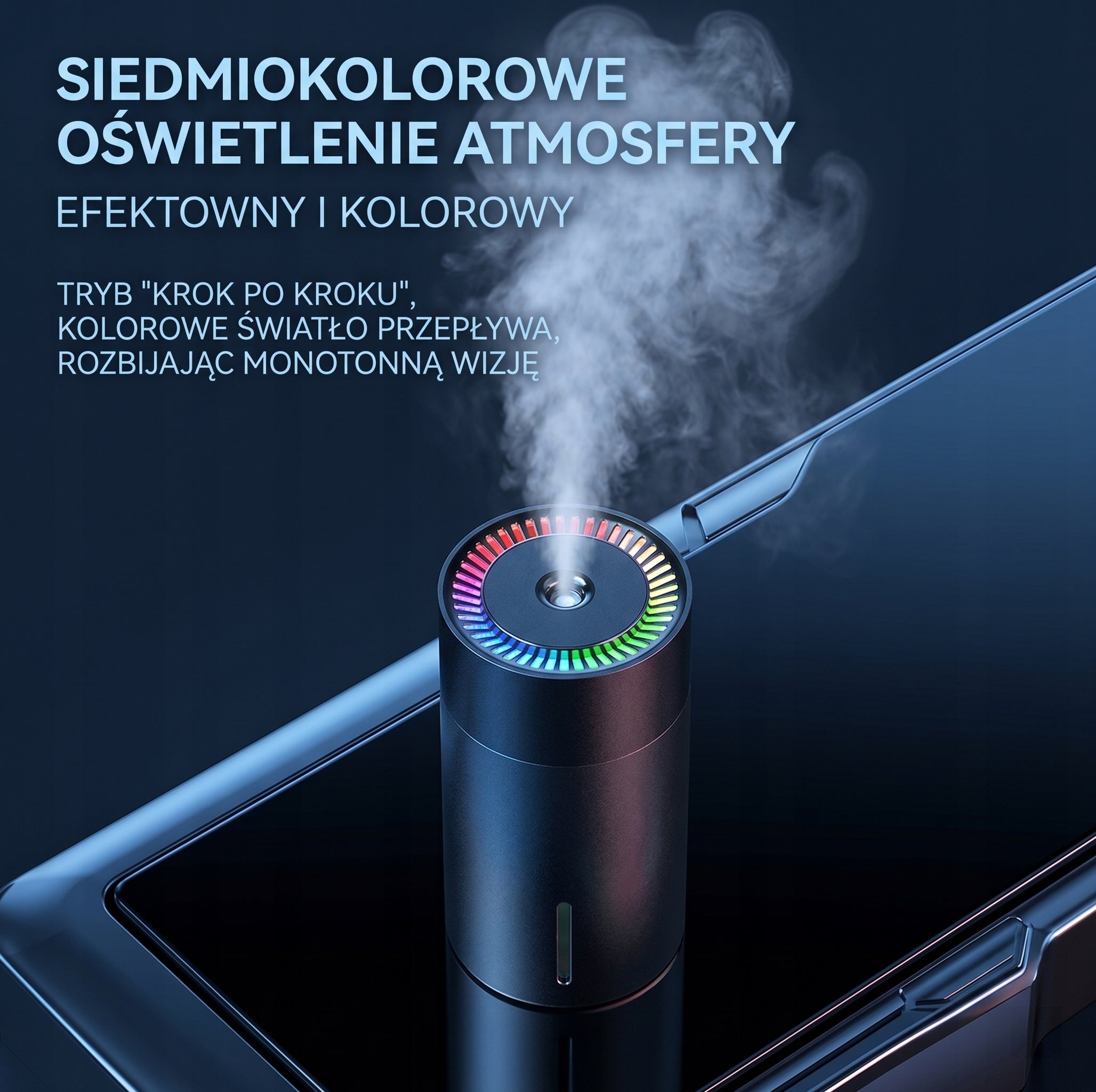 Mini nawilżacz powietrza do samochodu i biura, USB, automatyczne wyłączenie Type steam humidifier