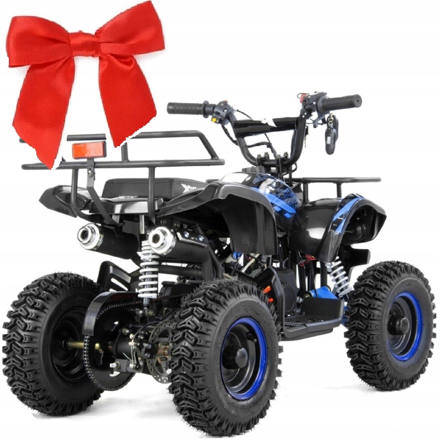 Mini quad Gift children 5-6 years+ from 130cm Combustion XTR M7 PullStart, Blue