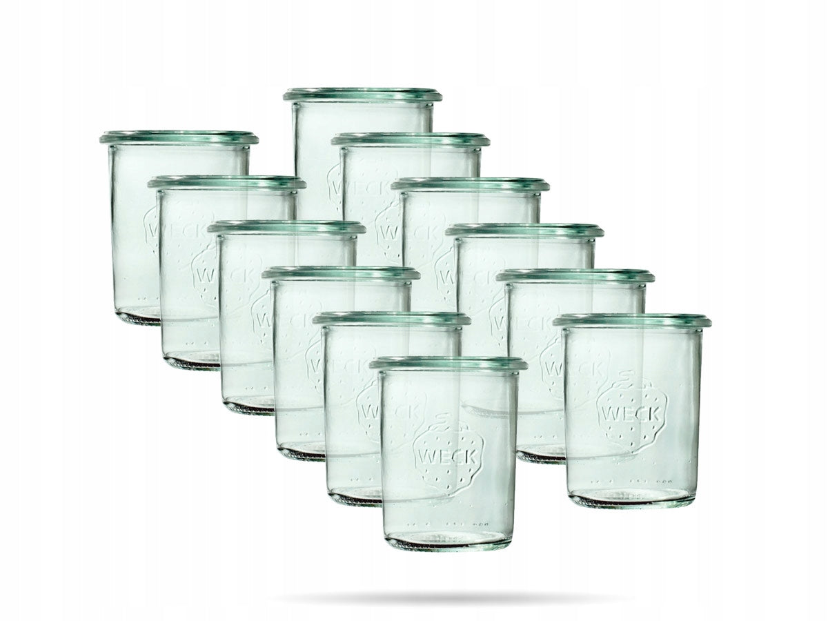Weck stiklainiai su dangteliais, 160ml, 12 vnt.