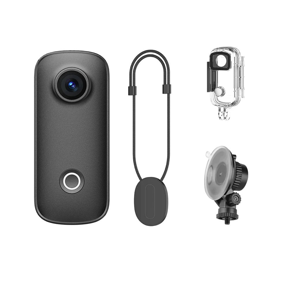 Mini small Sports Camera SJCAM C100 PRO black 4K + housing + mount