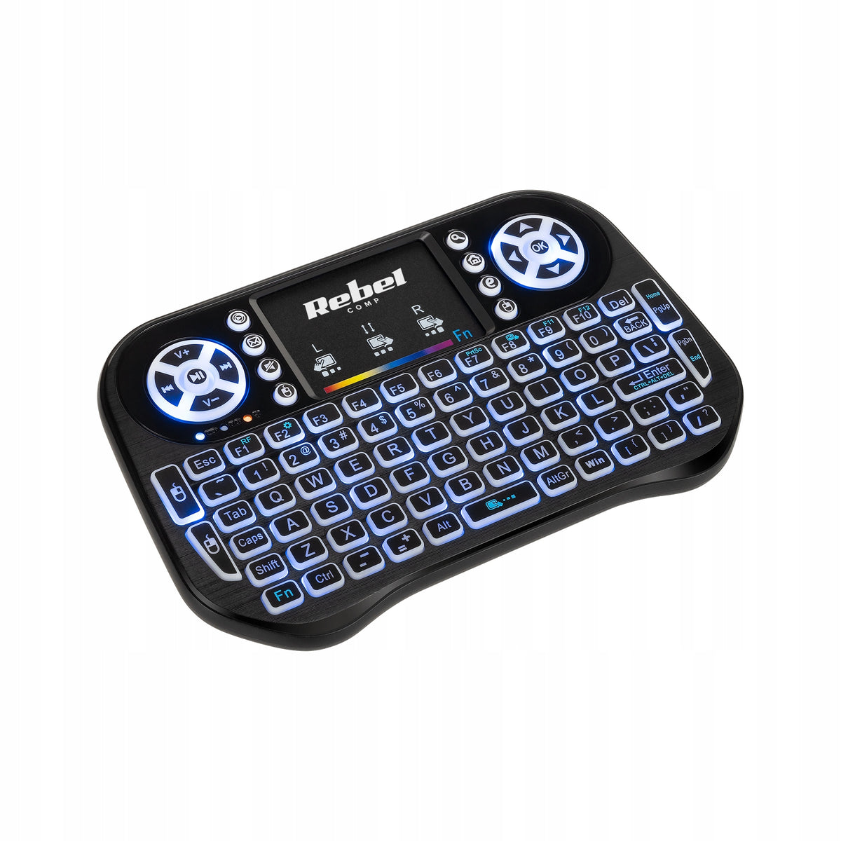 Mini wireless keyboard SMART TV LED USB 2.4 GHz touchpad Rebel Q5