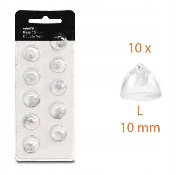 MiniFit Bass Caps / Domes with Ventilation for Oticon-10 Cameras 10mm