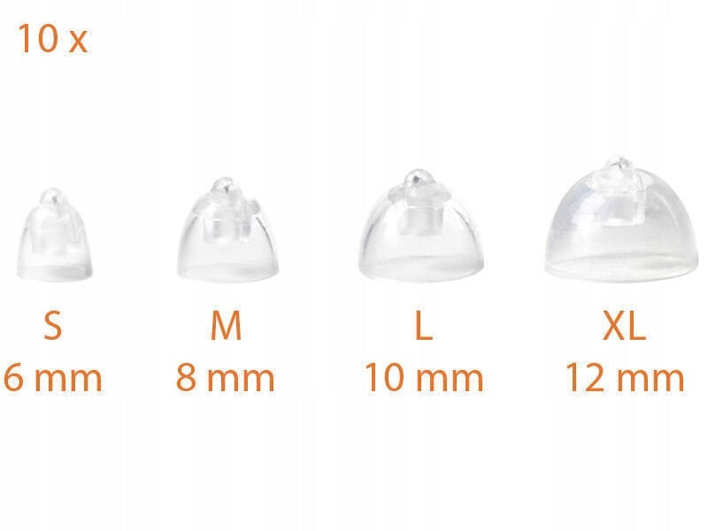 MiniFit Bass Caps / Domes with Ventilation for Oticon Cameras -10 Pack 8mm Manufacturer code 8mm_01403