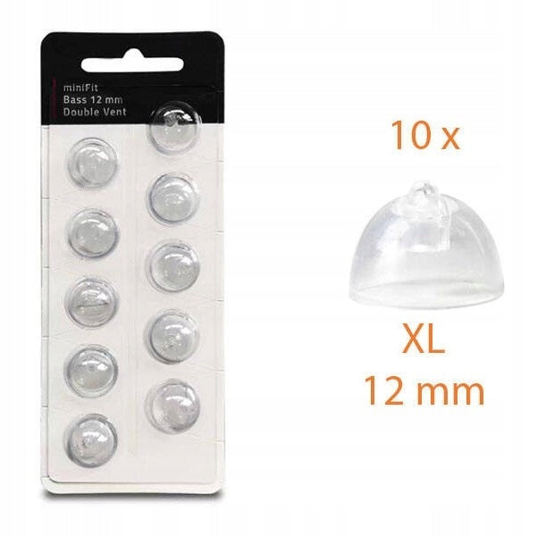 MiniFit Bass sockets / domes with ventilation for Oticon-10 cameras pcs. 12mm