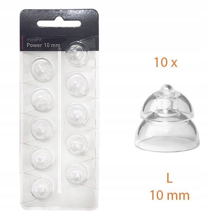 MiniFit Power Caps / Domes for Oticon Hearing Aids -10 Pack 10mm