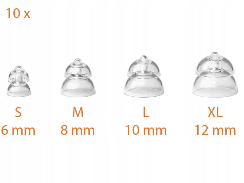 MiniFit Power Caps / Domes for Oticon Hearing Aids -10 Pack 12mm Manufacturer code 12mm_01385