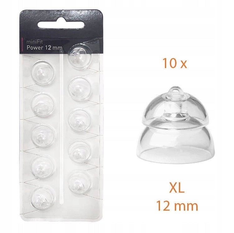 MiniFit Power Caps / Domes for Oticon Hearing Aids -10 Pack 12mm