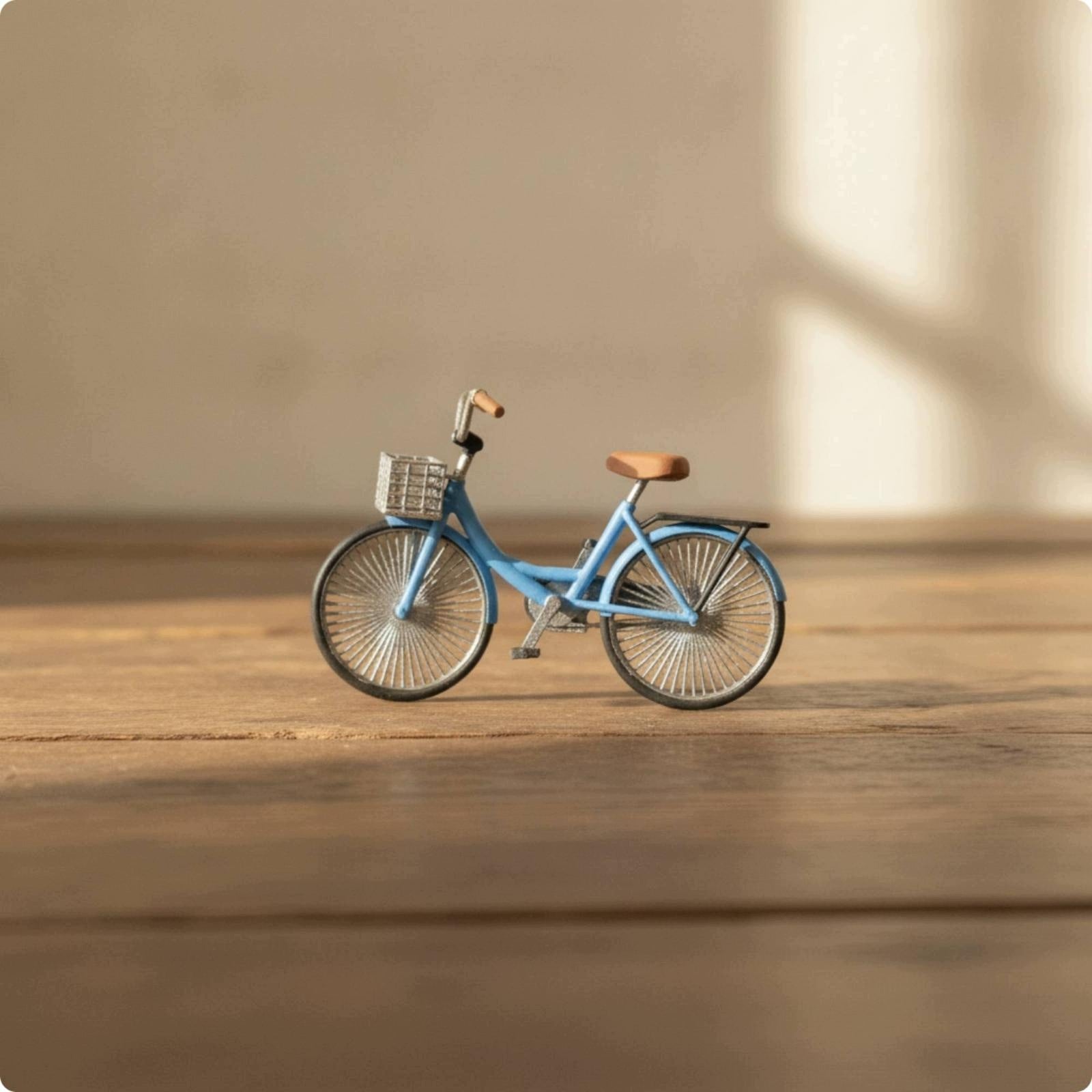 Miniature Bicycle Display Green Packaging status original