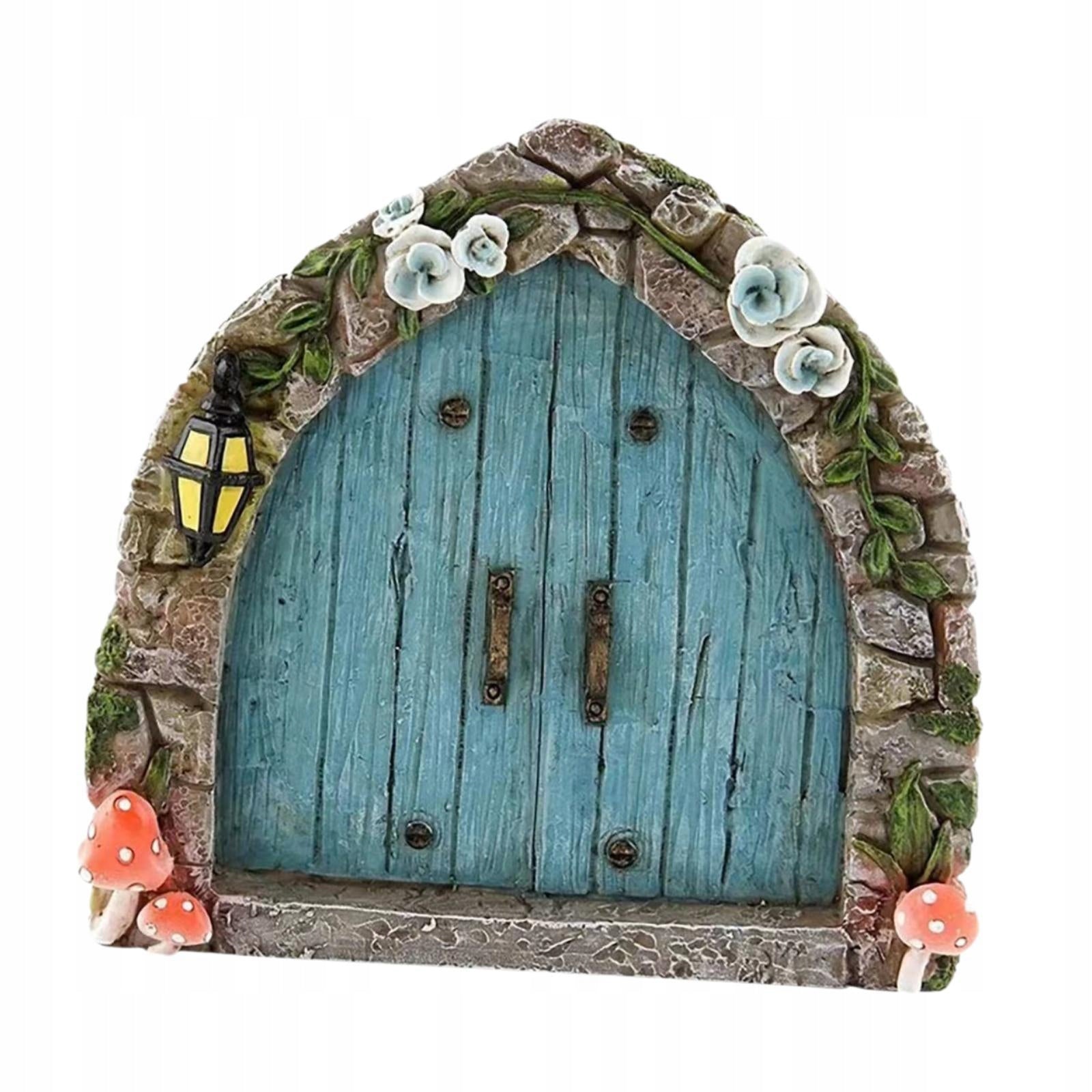 Miniature Fairy Door 2D Decoration Tree Decoration Miniature Yard Ornament Manufacturer no brand