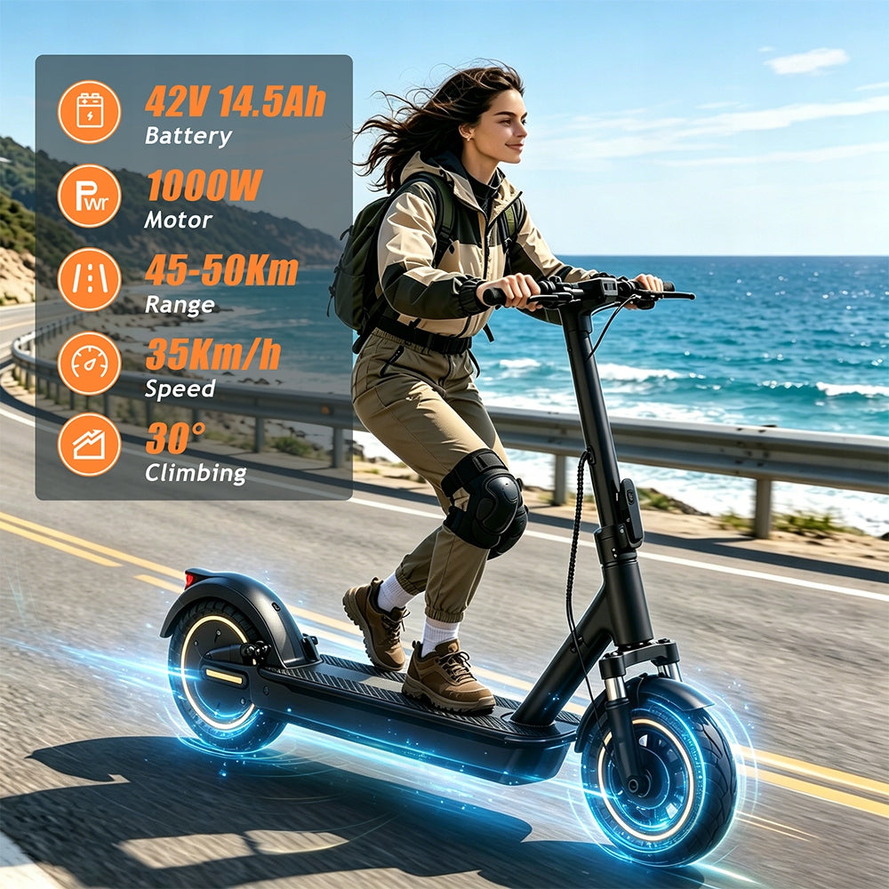 Minicee 500W Adult Electric Scooter - Foldable Design, 30km Range 19km/h Weight 23 kg