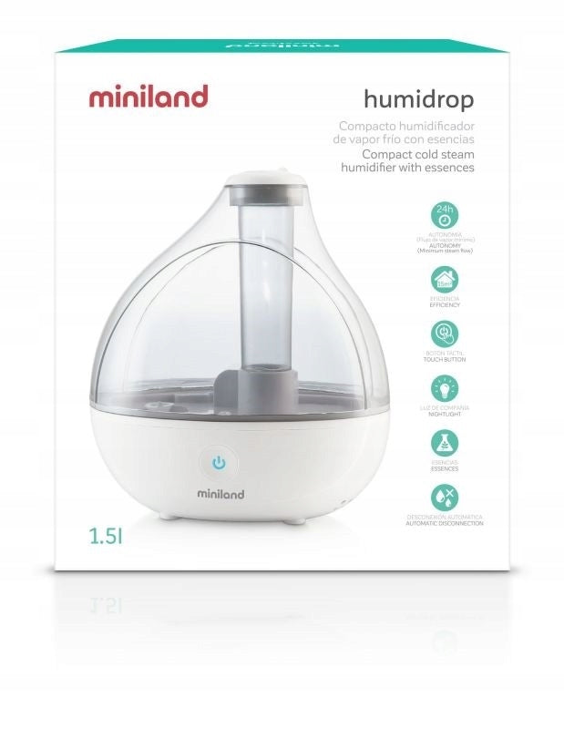 Miniland Ultrasonic air humidifier spraying cool mist Brand Miniland