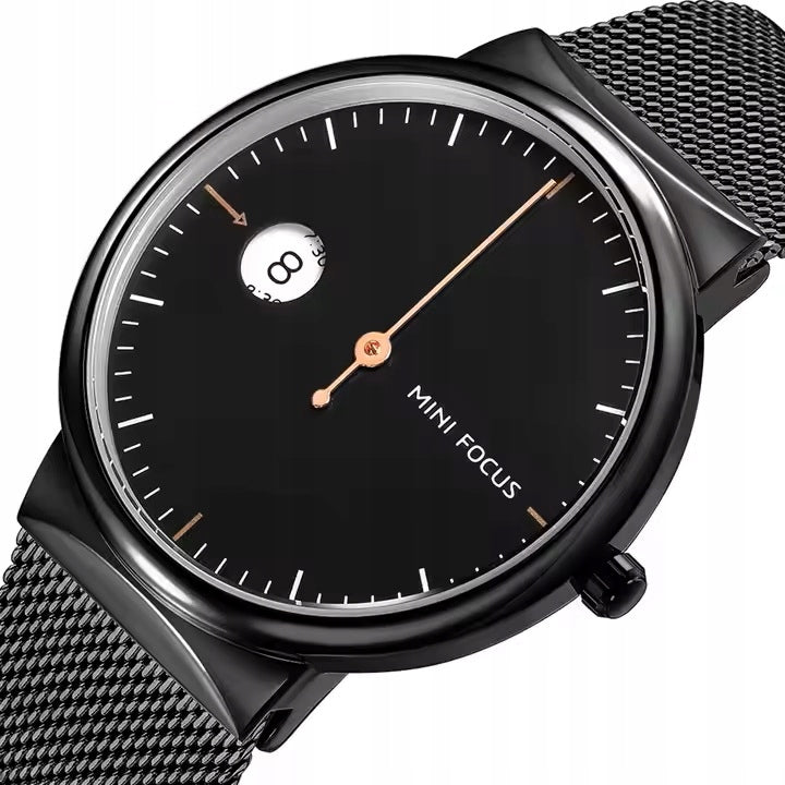 Minimalist watch with one hand Mini Focus gift for man