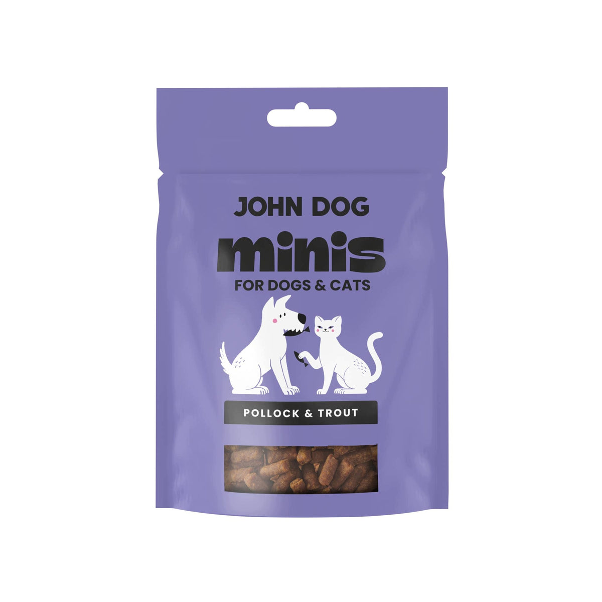 Mintaj and Trout John Dog Minis 80 g