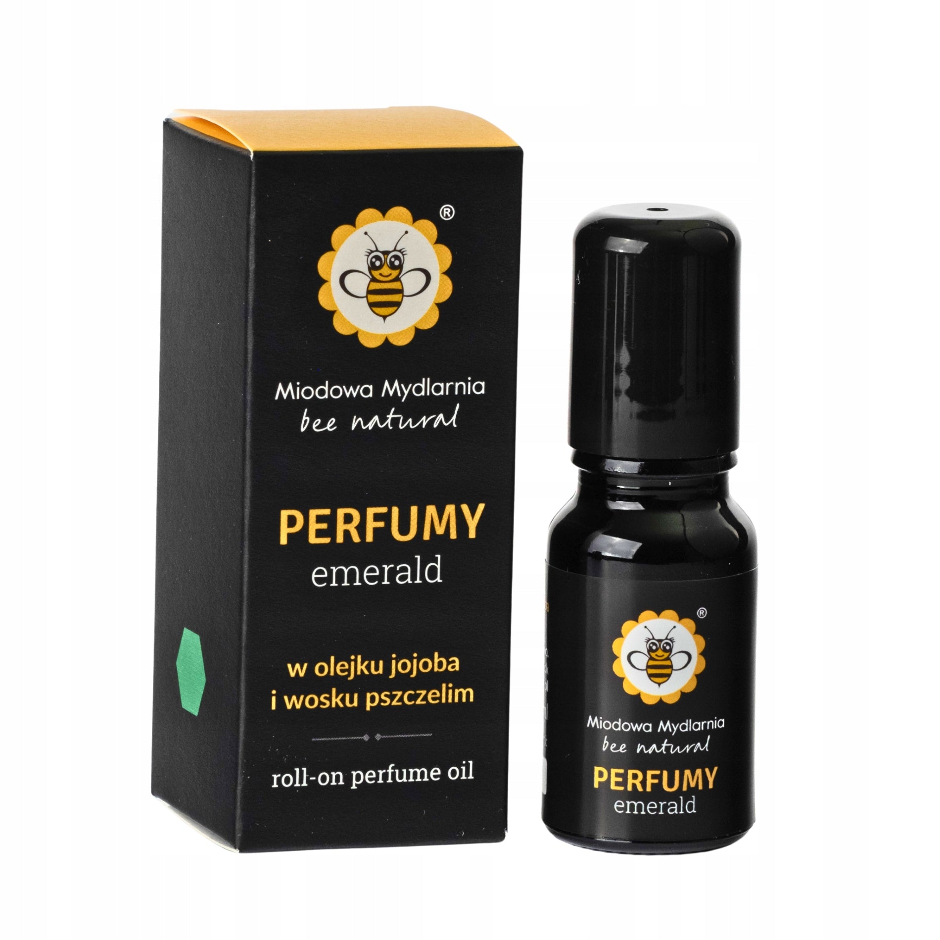 Miodowa Mydlarnia roll-on perfume EMERALD Citrus Green 10ml Unisex