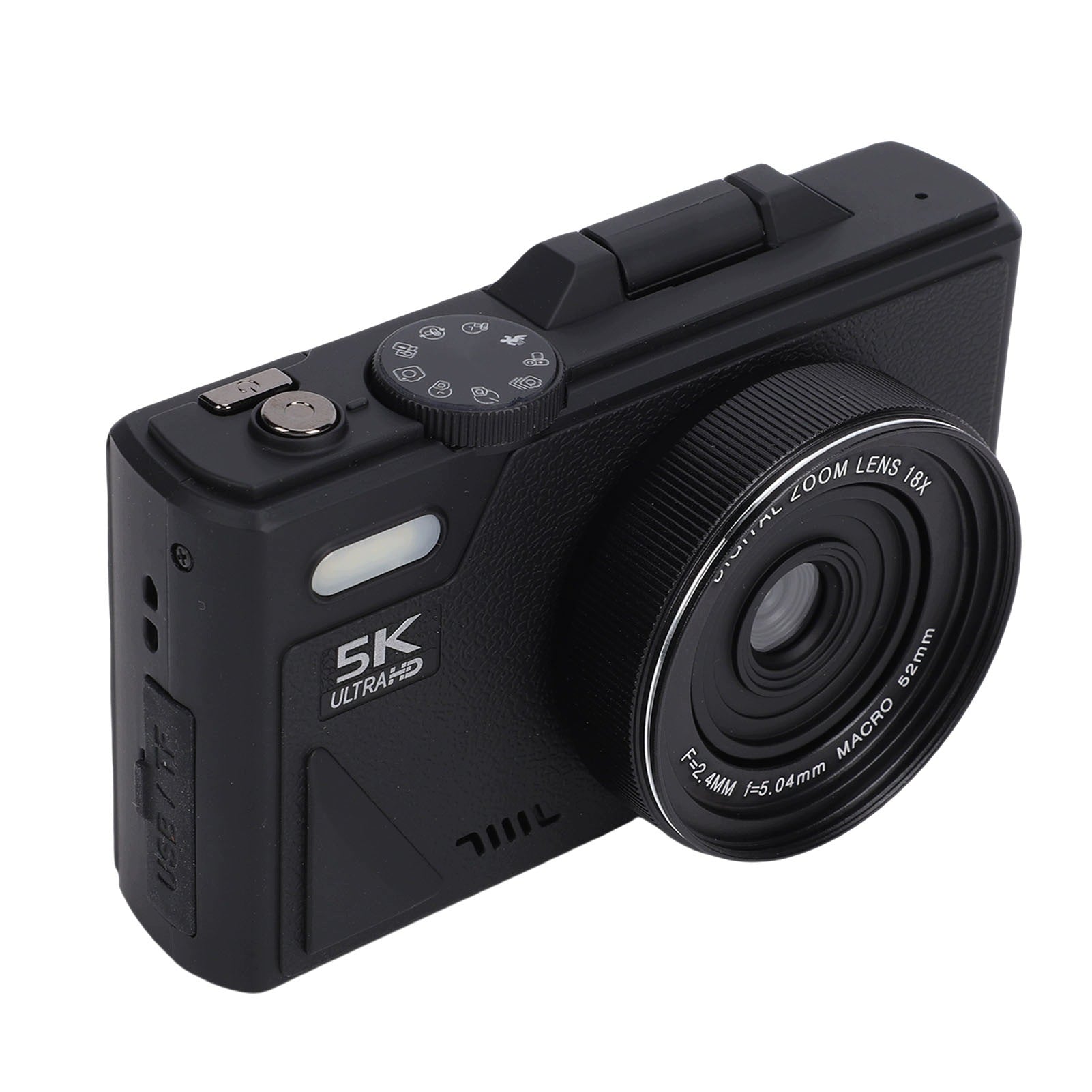 Mirrorless camera 5K 75MP 18x zoom automatic setting C5