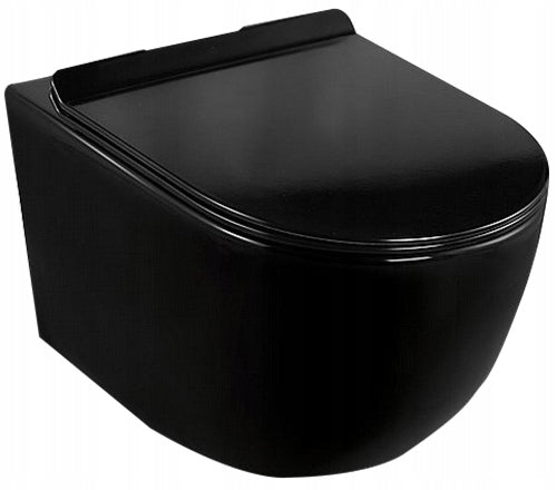 Loyd Slim Randlose Wand-WC-Schüssel Schwarz 