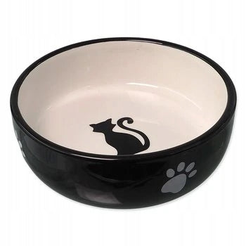 Miska Magic Cat keramická černá/bílá 13,4x4cm 170ml Brand Magic Cat