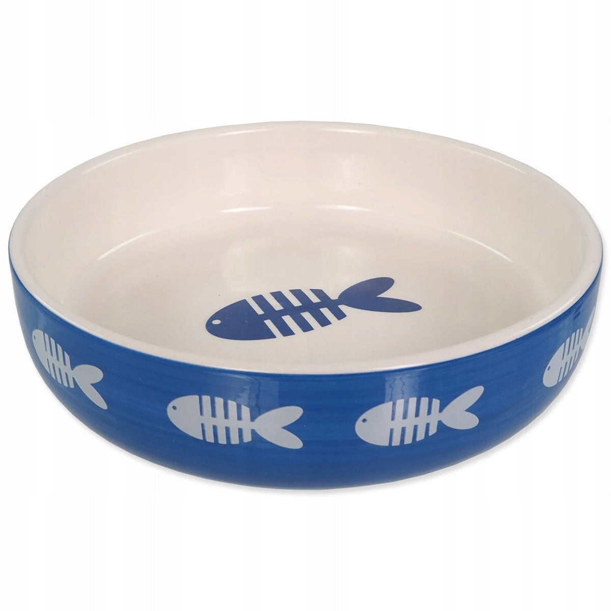 Miska Magic Cat keramická potisk ryba modrá 13x4cm 260ml