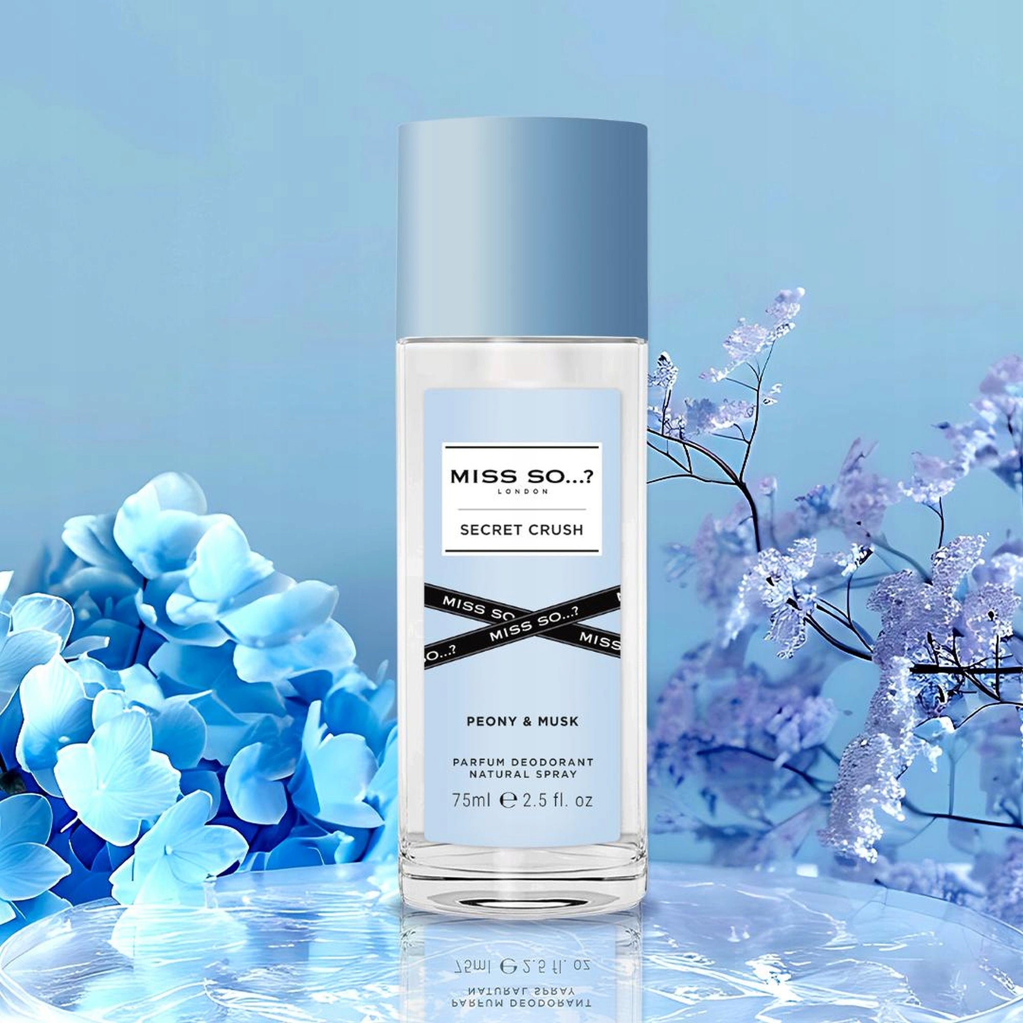 Miss SO...? London Secret Crush Perfumed Natural Deodorant Spray 75ml Brand Miss So...?