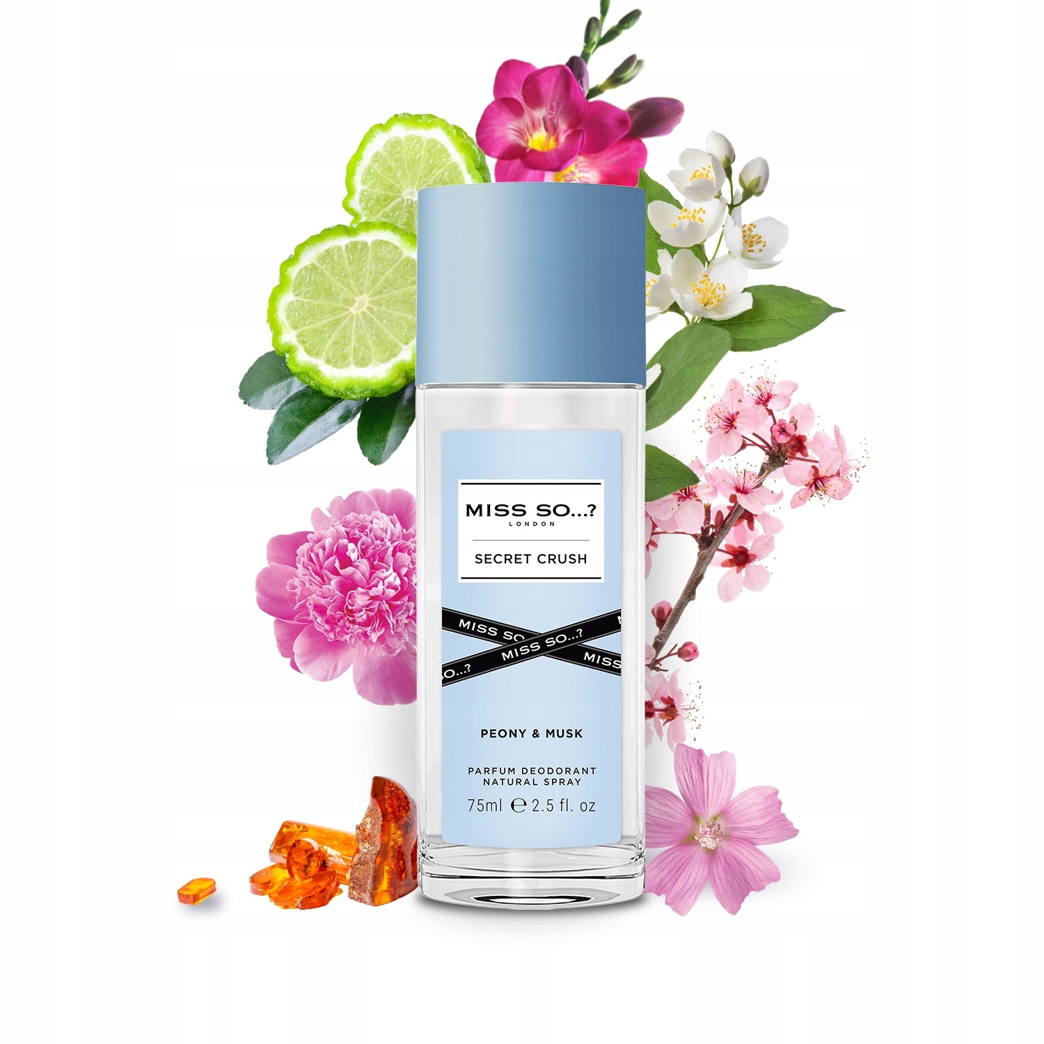 Miss SO...? London Secret Crush Perfumed Natural Deodorant Spray 75ml