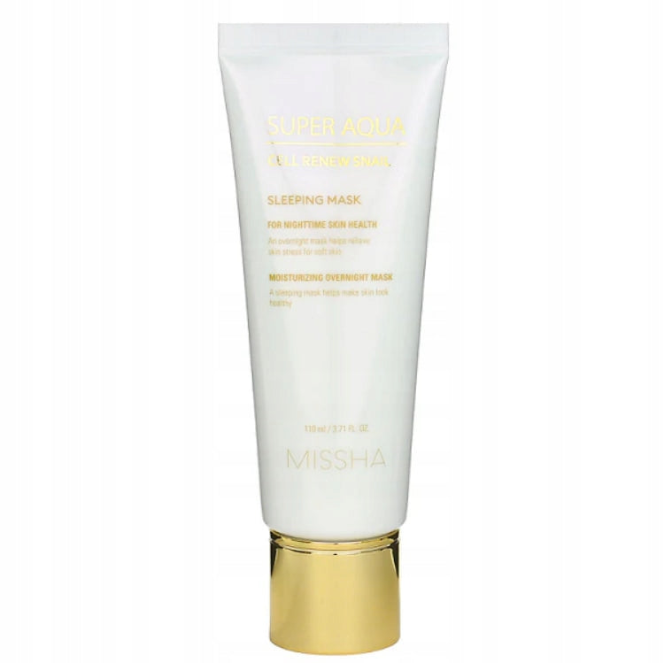 Nachtgesichtsmaske mit Schneckenschleimextrakt Missha Super Aqua Cell Renew Snail Sleeping 110 ml 
