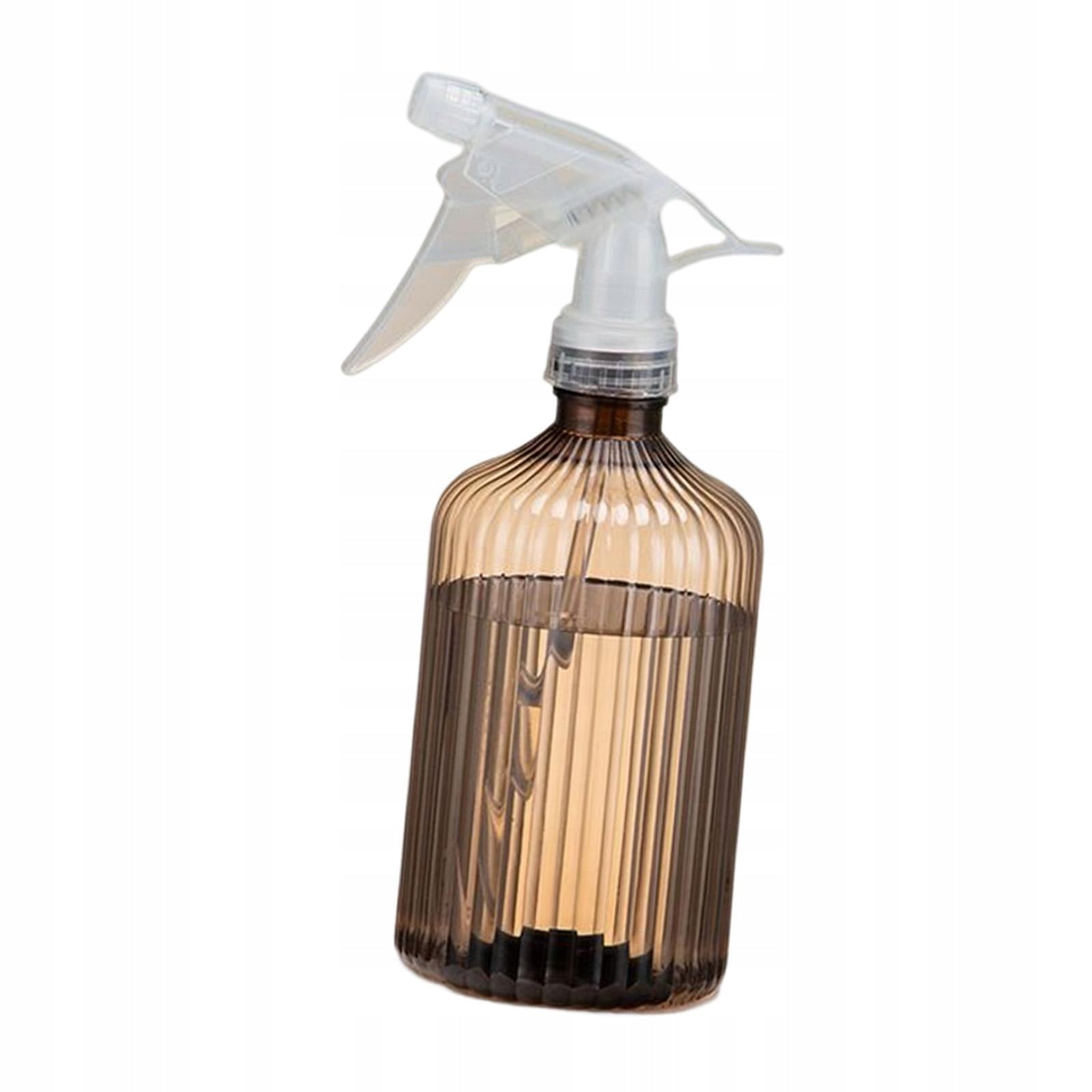 Mister Spray Bottle Transparent Body Fine Mist Multipurpose Large Brown Type sculpture (figure)