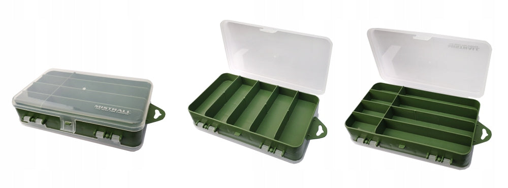 Mistrall double-sided fishing box AM-6101075 Color transparent