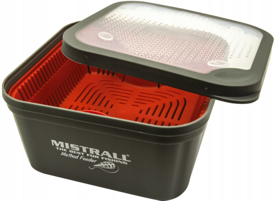 Mistrall pellet drainage soaking container set with strainer 1.5l