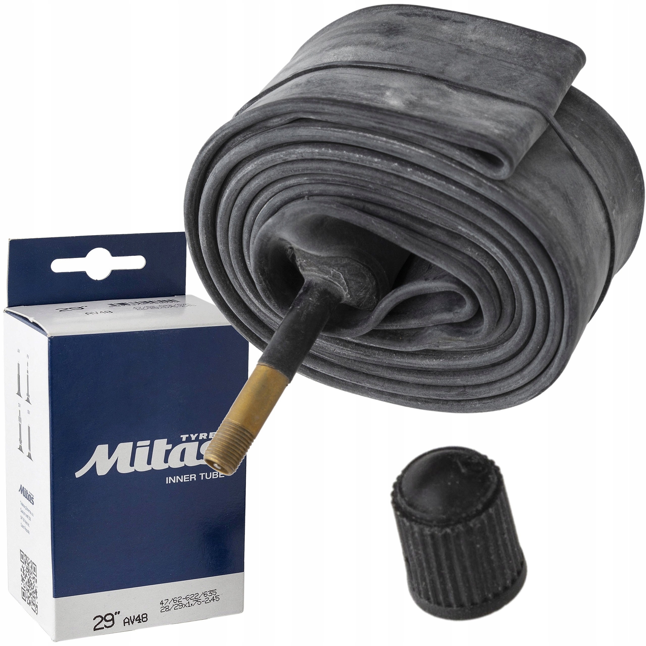 Mitas bicycle inner tube 28/29x1.75-2.45 47/62-622/635 AV48 Manufacturer code D2008