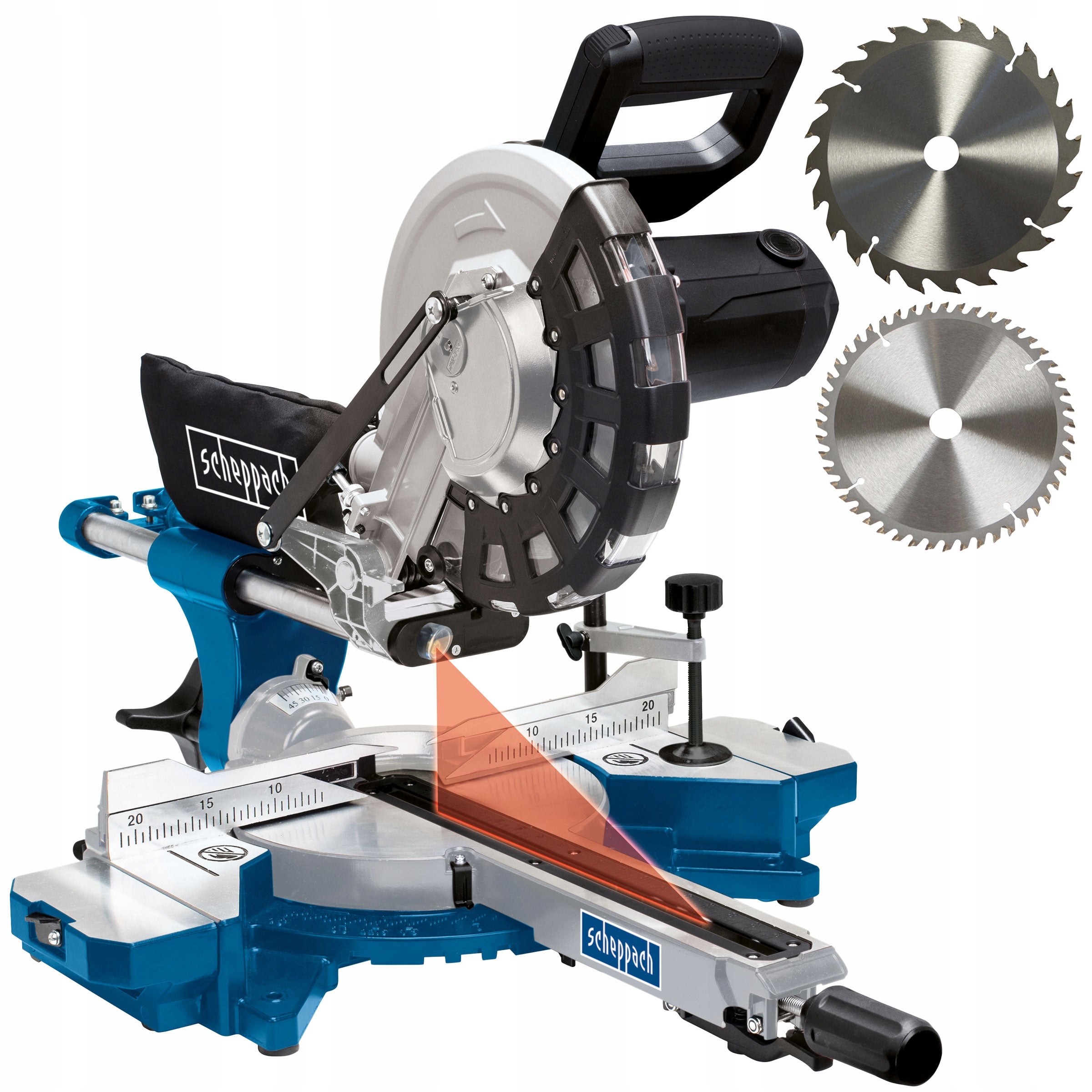 Miter saw Scheppach SOFT START HM254 2kW 254mm bevel saw kapówka