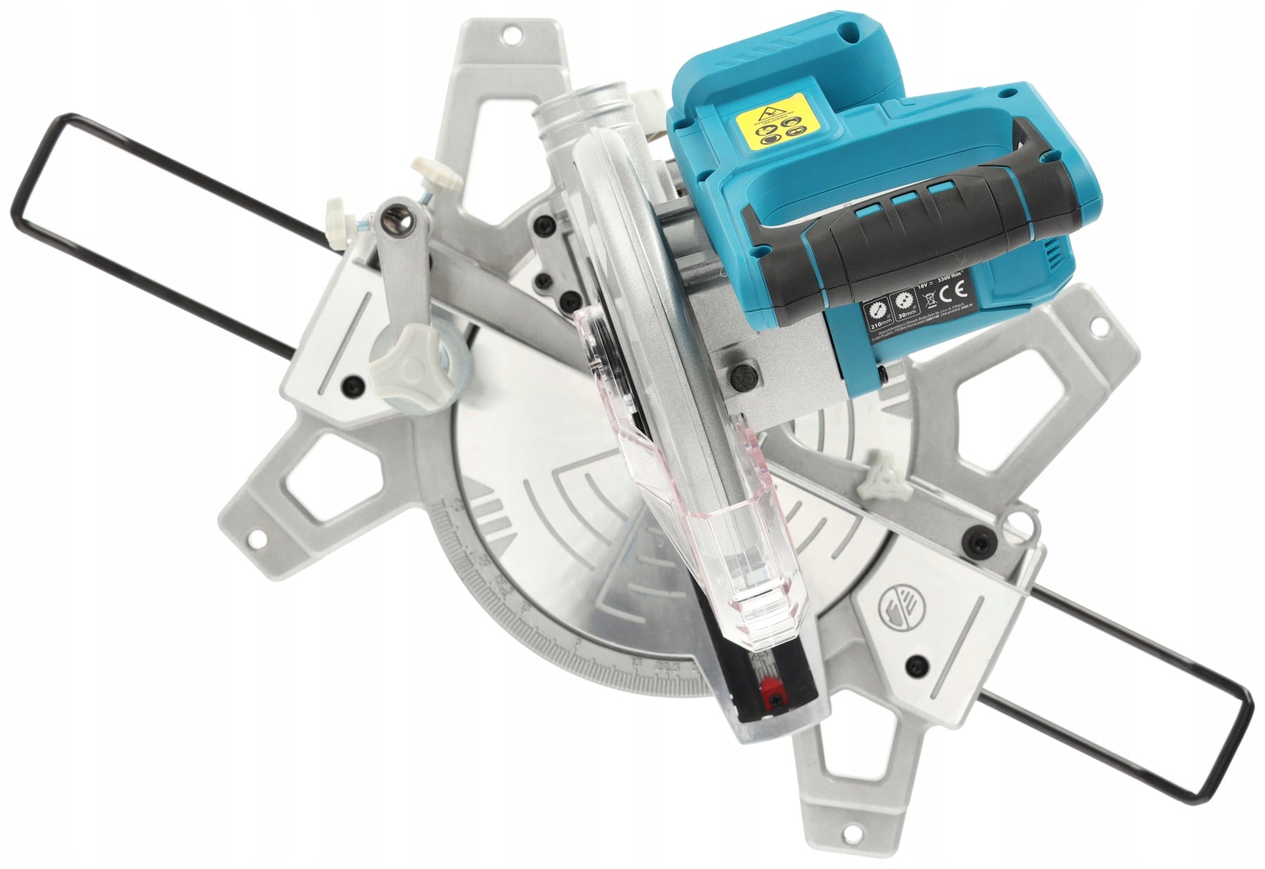 Miter saw cordless bevel saw for wood 210mm DEDRA SAS+ALL Power supply rechargeable battery