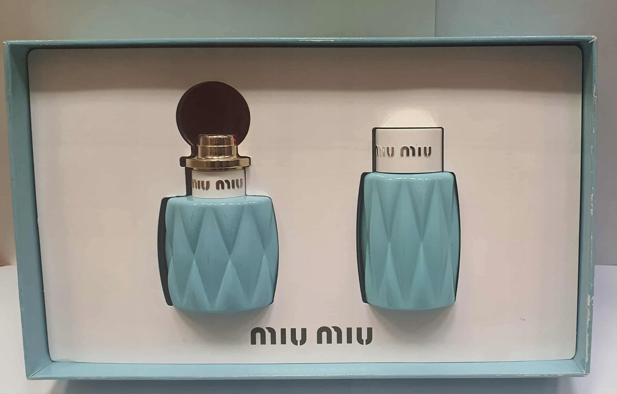 Miu Miu Women's Eau de Parfum (EDP) 50 ml + Body Lotion (BL) 100 ml - Vintage Old Formula 2016 Manufacturer code 6239  (2016 r. prod.)