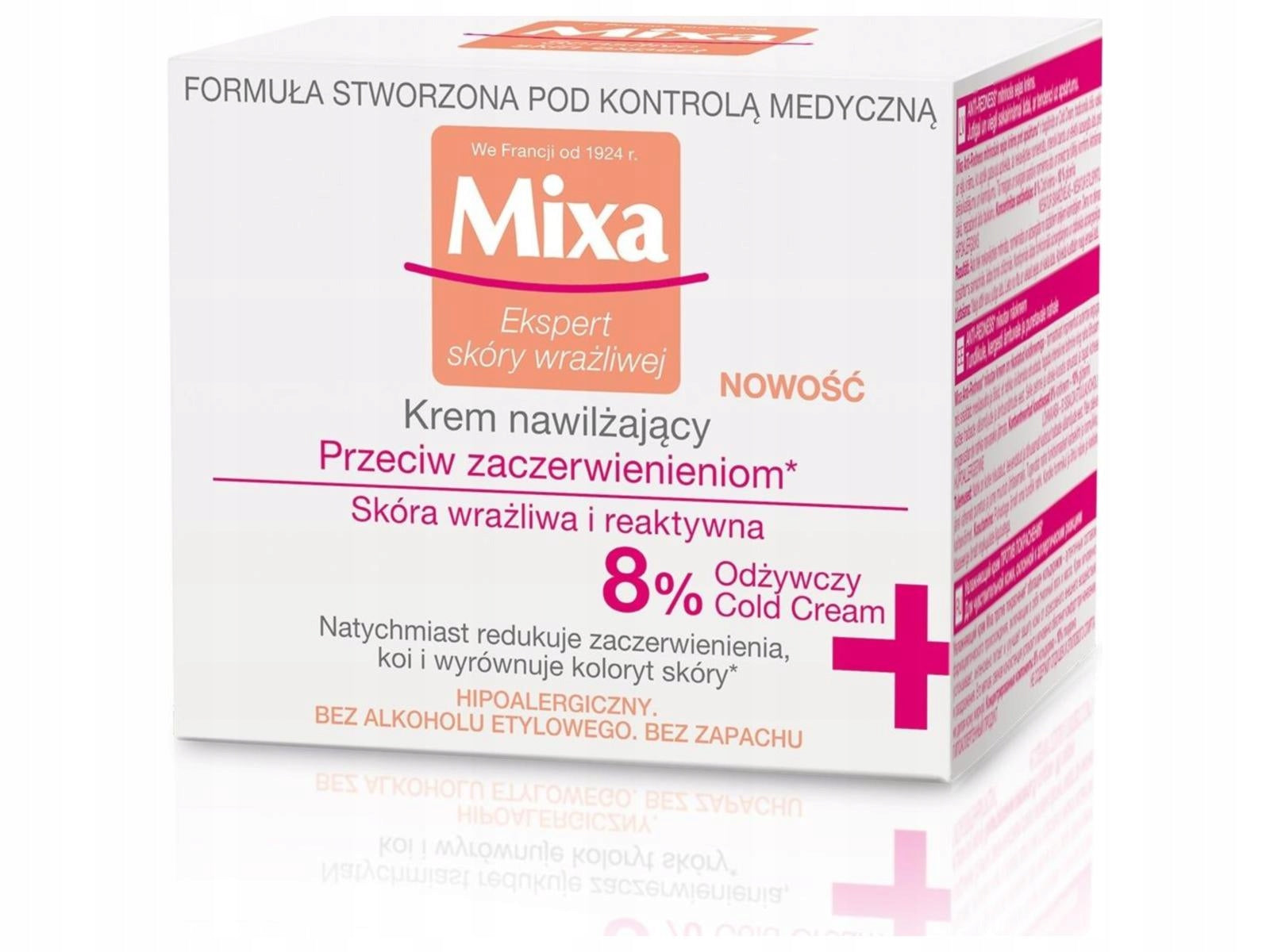 Drėkinamasis kremas jautriai ir raustančiai odai Mixa Anti-Redness 50 ml