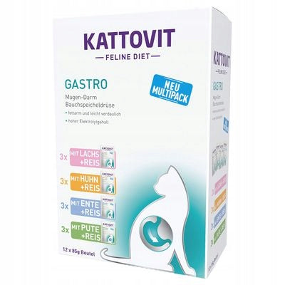 Mixed package Kattovit Gastro, sachets 12 x 85 g