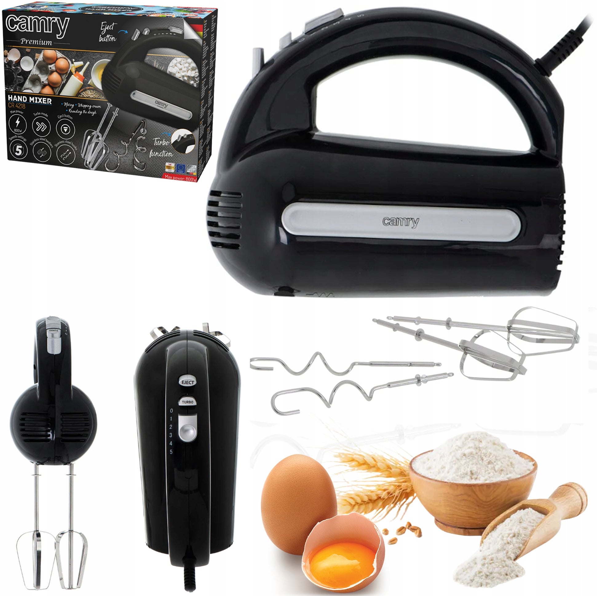 Mixer Black 800W CAMRY CR 4218