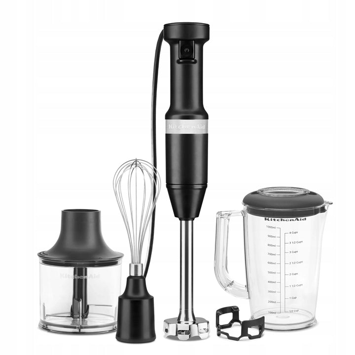 Mixér KitchenAid s příslušenstvím, matná černá