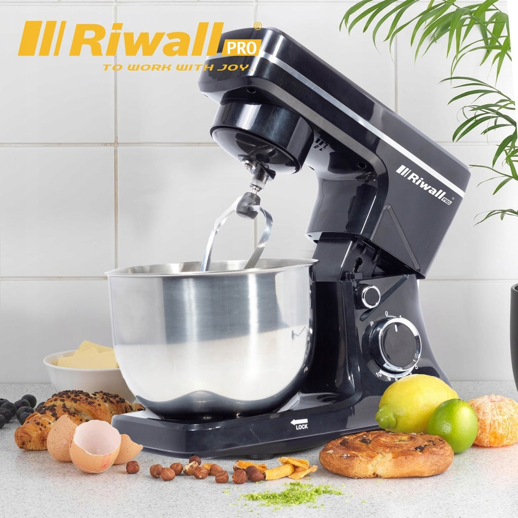 Mixer Planetary Food Processor Multifunctional 7in1 2500W 4L Black Brand Riwall
