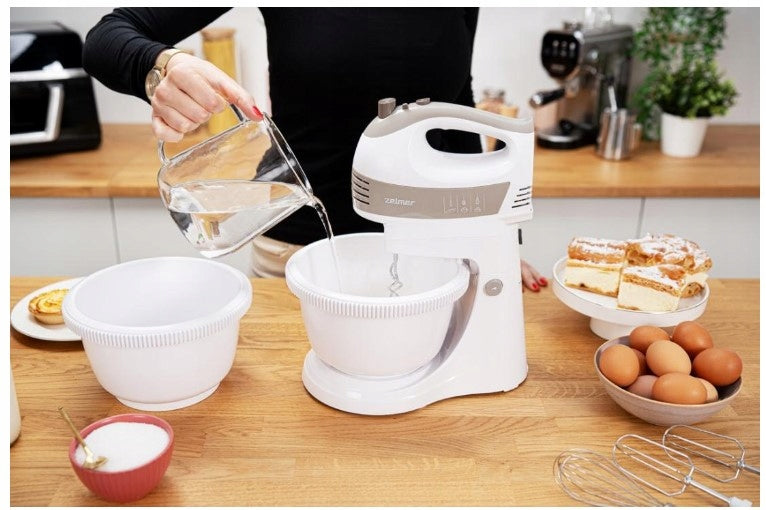 Mixer with two bowls Zelmer ZHM2460C 500W white and grey Number of speed levels 5