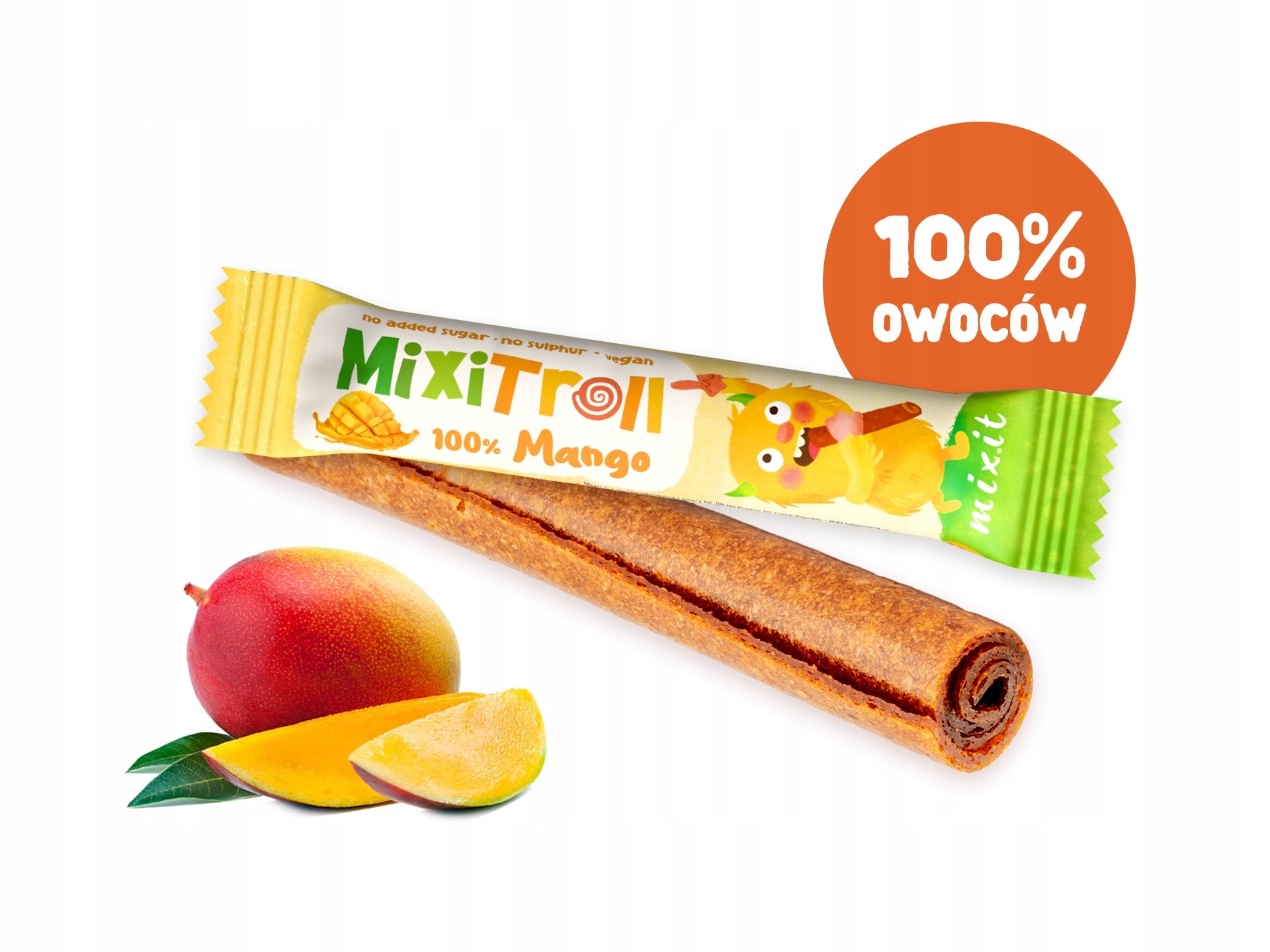 MixiTroll fruit roll 100% Mango, 20g