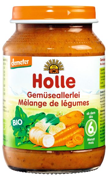 Mixture of organic vegetables Holle 190 g Brand Holle